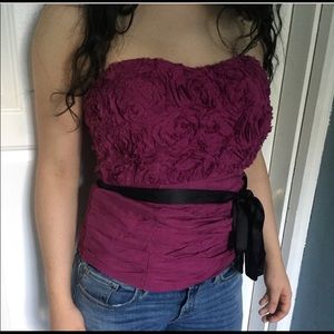 Bebe ruffle top
